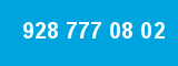 928 777 08 02